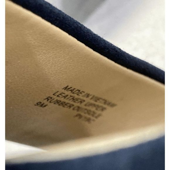 MICHAEL MICHAEL KORS Lena Leather Sandal Size Navy - Picture 6 of 7